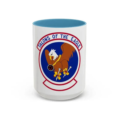 1 Munitions Squadron ACC (U.S. Air Force) Accent Coffee Mug 15oz Light Blue - Go Mug Yourself