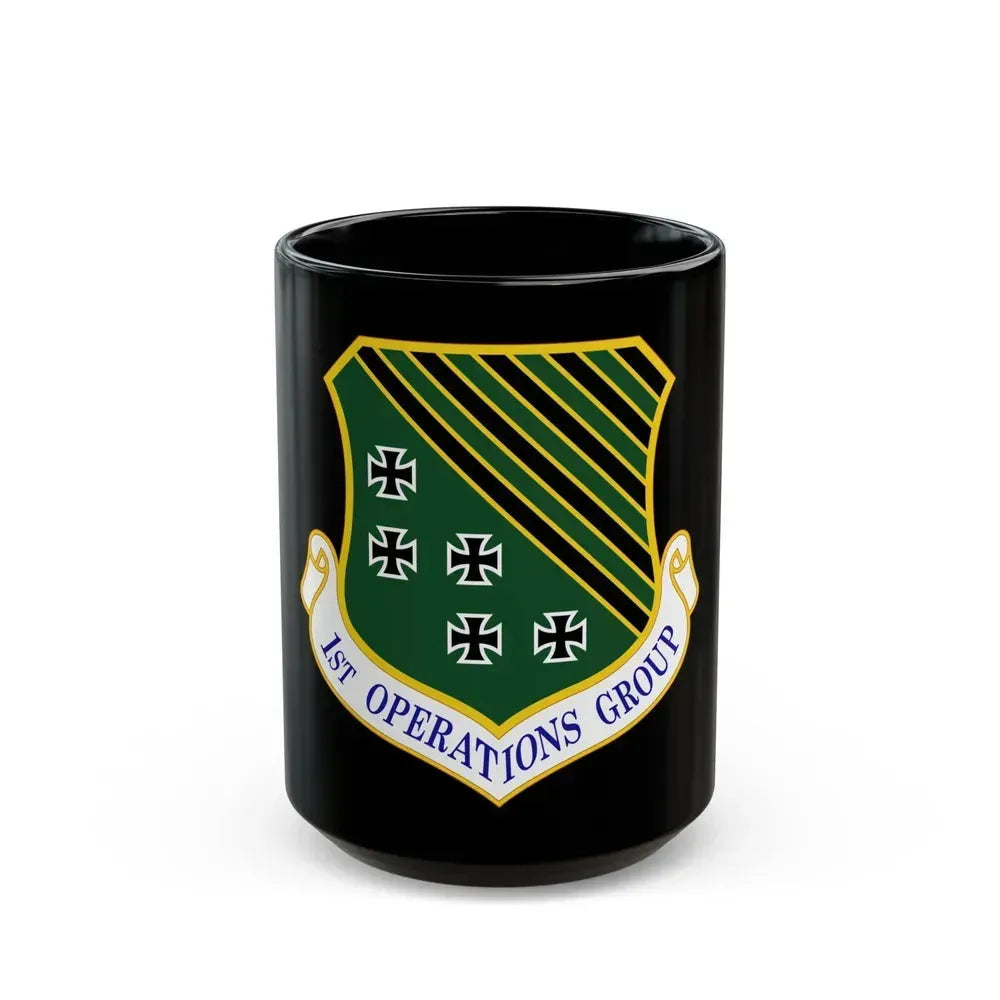 1 Operations Group ACC (U.S. Air Force) Black Coffee Mug 15oz - Go Mug Yourself