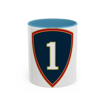 1 Personnel Command 3 (U.S. Army) Accent Coffee Mug 11oz Light Blue - Go Mug Yourself