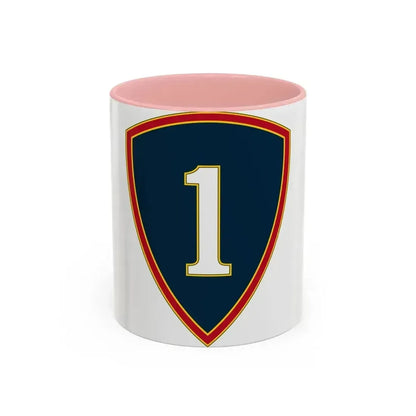 1 Personnel Command 3 (U.S. Army) Accent Coffee Mug 11oz Pink - Go Mug Yourself