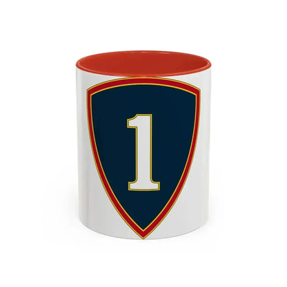 1 Personnel Command 3 (U.S. Army) Accent Coffee Mug 11oz Red - Go Mug Yourself