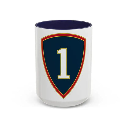 1 Personnel Command 3 (U.S. Army) Accent Coffee Mug 15oz Navy - Go Mug Yourself