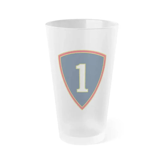 1 Personnel Command 3 (U.S. Army) Frosted Pint Glass 16oz Default Title - Go Mug Yourself