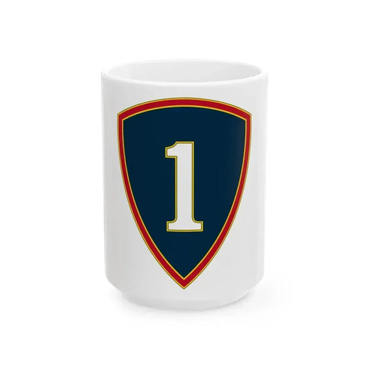 1 Personnel Command 3 (U.S. Army) White Coffee Mug 15oz - Go Mug Yourself