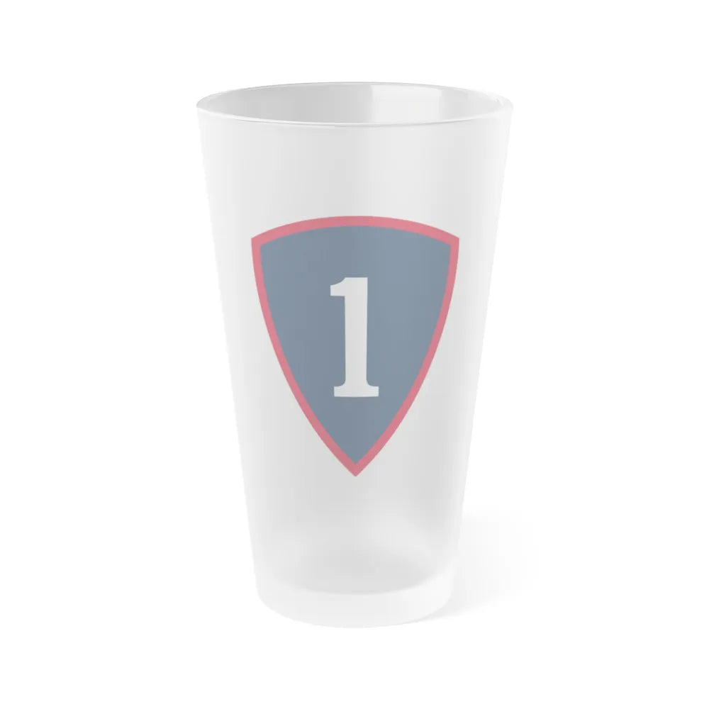 1 Personnel Command (U.S. Army) Frosted Pint Glass 16oz-Go Mug Yourself