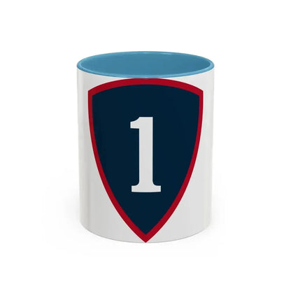 1 Personnel Command (U.S. Army) Accent Coffee Mug 11oz Light Blue - Go Mug Yourself