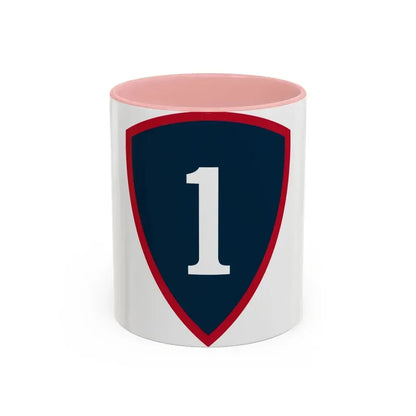 1 Personnel Command (U.S. Army) Accent Coffee Mug 11oz Pink - Go Mug Yourself