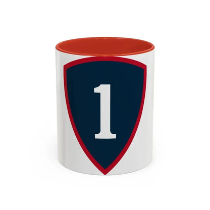 1 Personnel Command (U.S. Army) Accent Coffee Mug 11oz Red - Go Mug Yourself