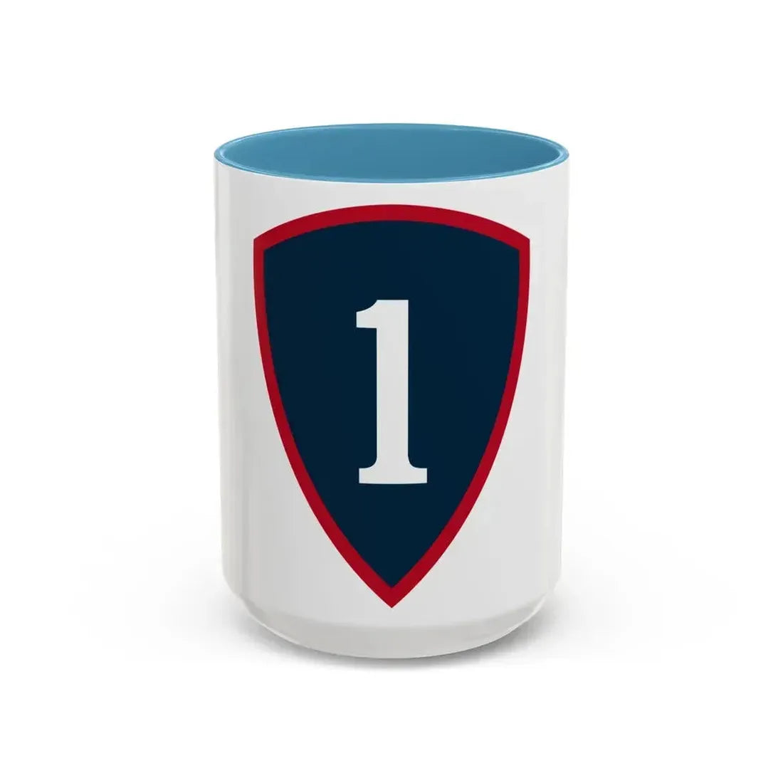 1 Personnel Command (U.S. Army) Accent Coffee Mug 15oz Light Blue - Go Mug Yourself