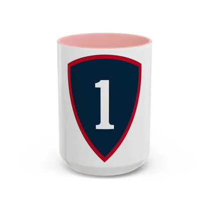 1 Personnel Command (U.S. Army) Accent Coffee Mug 15oz Pink - Go Mug Yourself