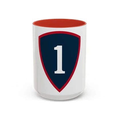 1 Personnel Command (U.S. Army) Accent Coffee Mug 15oz Red - Go Mug Yourself