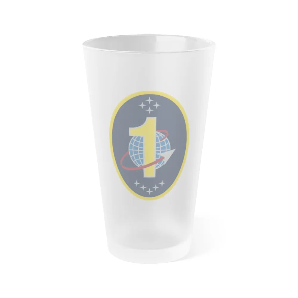 1 Range Operations Squadron (U.S. Space Force) Frosted Pint Glass 16oz-Go Mug Yourself