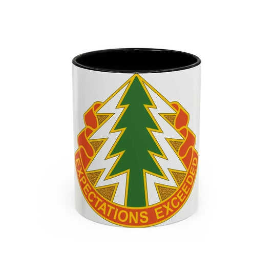 1 Signal Group (U.S. Army) Accent Coffee Mug 11oz Black - Go Mug Yourself