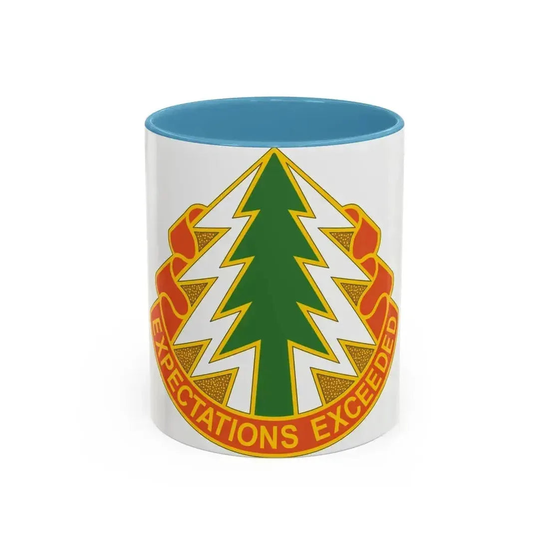 1 Signal Group (U.S. Army) Accent Coffee Mug 11oz Light Blue - Go Mug Yourself