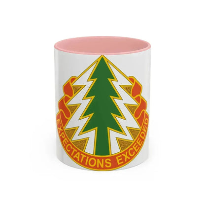 1 Signal Group (U.S. Army) Accent Coffee Mug 11oz Pink - Go Mug Yourself
