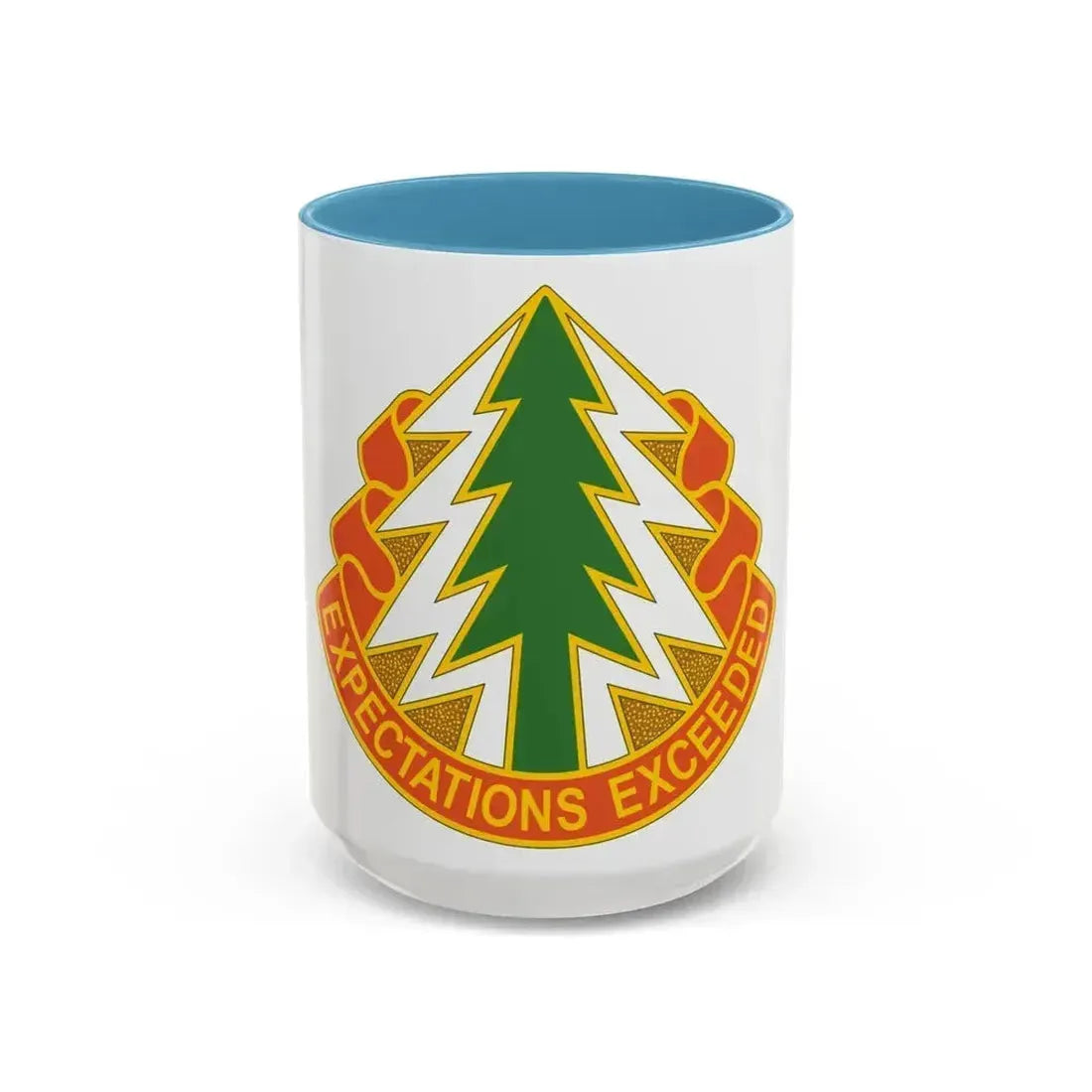 1 Signal Group (U.S. Army) Accent Coffee Mug 15oz Light Blue - Go Mug Yourself