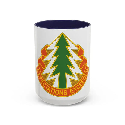 1 Signal Group (U.S. Army) Accent Coffee Mug 15oz Navy - Go Mug Yourself
