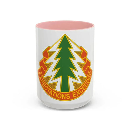 1 Signal Group (U.S. Army) Accent Coffee Mug 15oz Pink - Go Mug Yourself