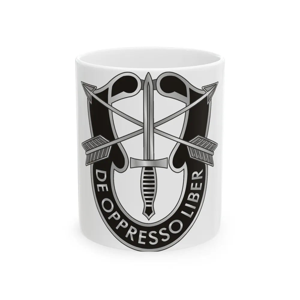 1 Special Forces (U.S. Army) White Coffee Mug-11oz-Go Mug Yourself