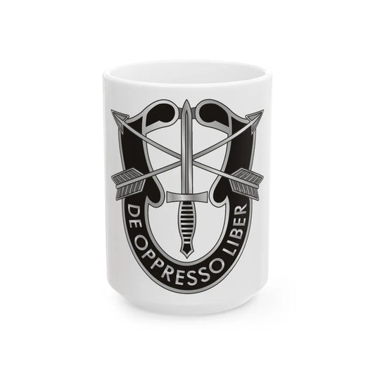 1 Special Forces (U.S. Army) White Coffee Mug-15oz-Go Mug Yourself