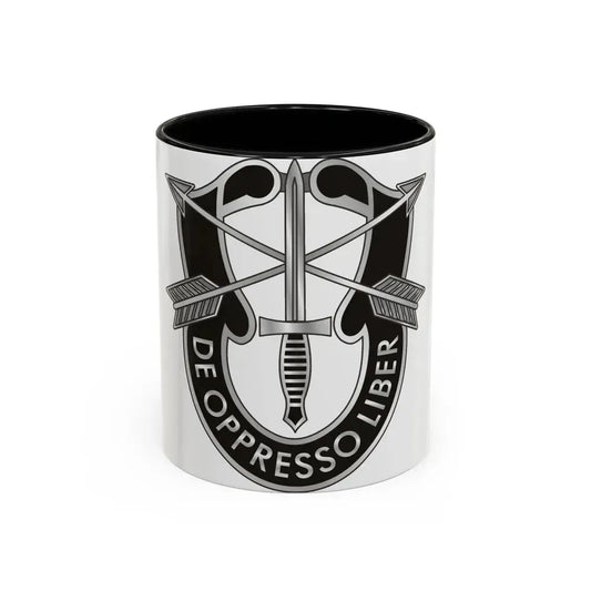 1 Special Forces (U.S. Army) Accent Coffee Mug 11oz Black - Go Mug Yourself