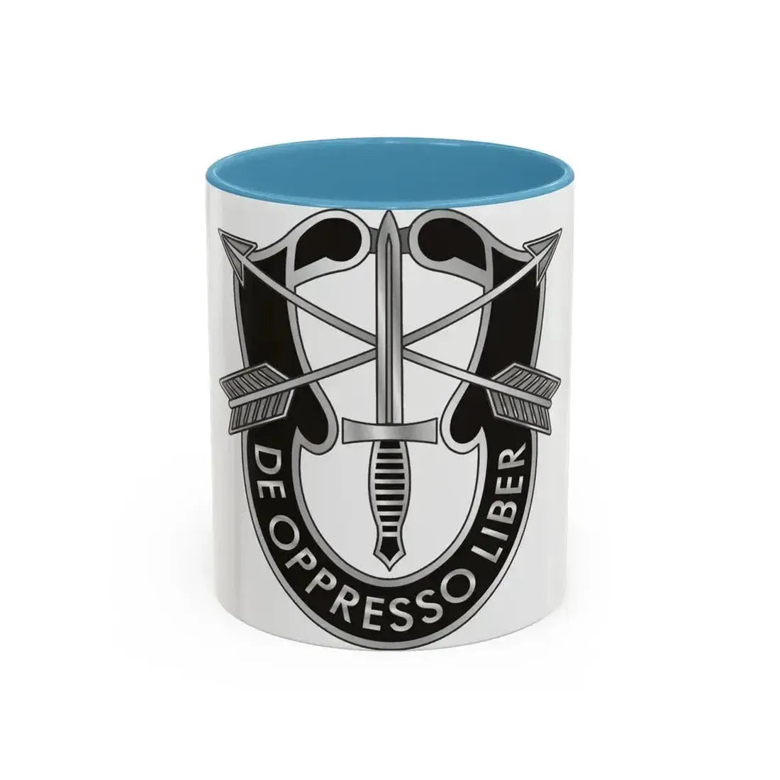 1 Special Forces (U.S. Army) Accent Coffee Mug 11oz Light Blue - Go Mug Yourself
