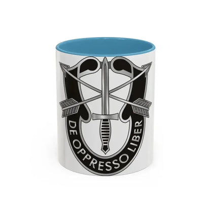 1 Special Forces (U.S. Army) Accent Coffee Mug 11oz Light Blue - Go Mug Yourself