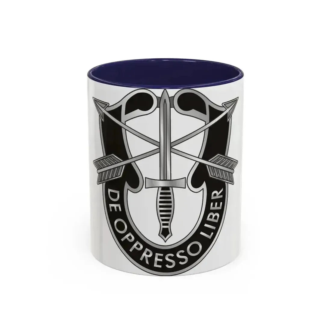 1 Special Forces (U.S. Army) Accent Coffee Mug 11oz Navy - Go Mug Yourself