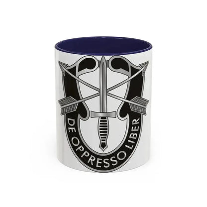 1 Special Forces (U.S. Army) Accent Coffee Mug 11oz Navy - Go Mug Yourself