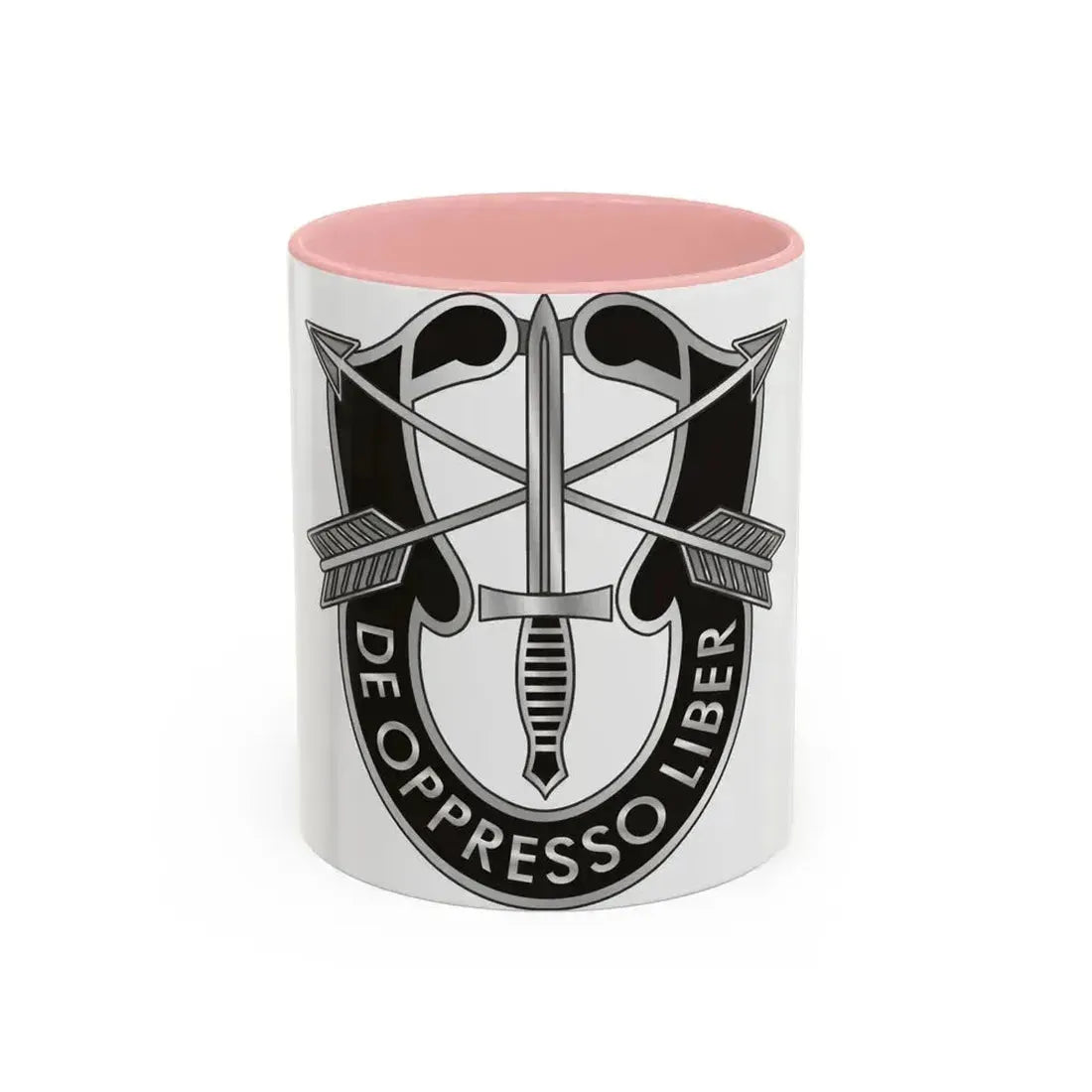 1 Special Forces (U.S. Army) Accent Coffee Mug 11oz Pink - Go Mug Yourself