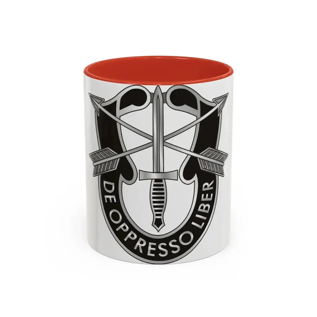 1 Special Forces (U.S. Army) Accent Coffee Mug 11oz Red - Go Mug Yourself