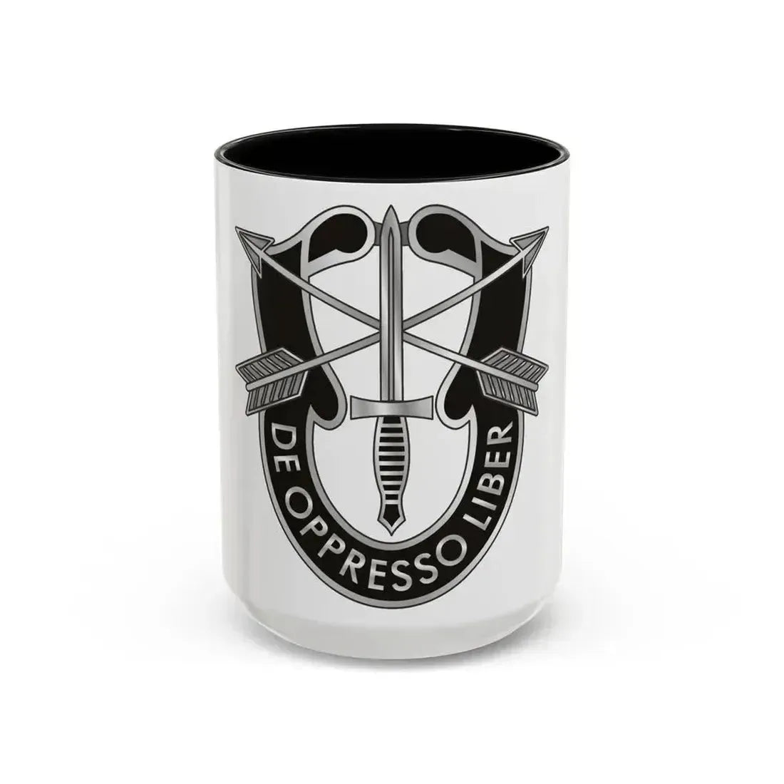 1 Special Forces (U.S. Army) Accent Coffee Mug 15oz Black - Go Mug Yourself