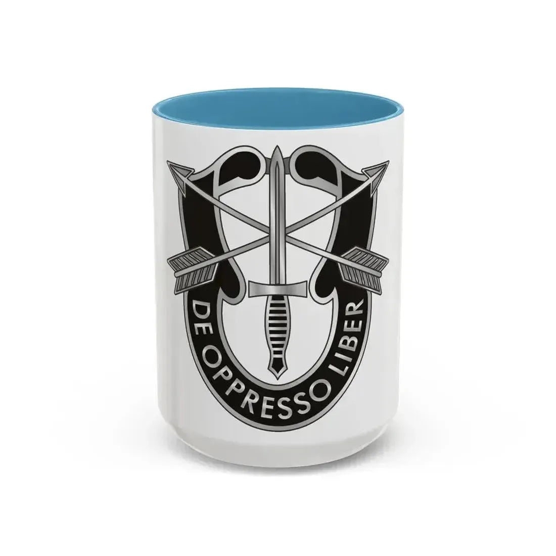 1 Special Forces (U.S. Army) Accent Coffee Mug 15oz Light Blue - Go Mug Yourself