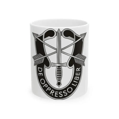 1 Special Forces (U.S. Army) White Coffee Mug 11oz - Go Mug Yourself