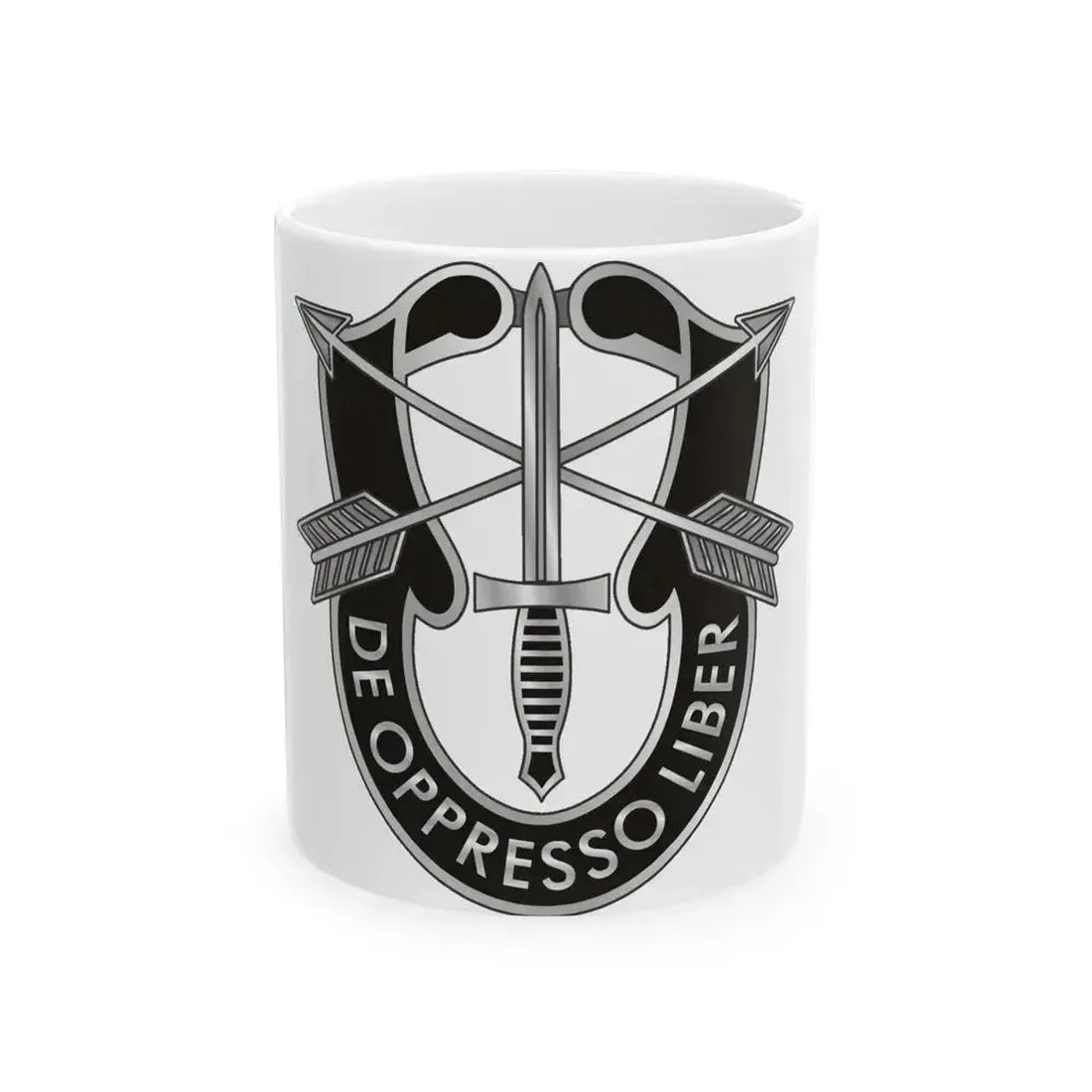 1 Special Forces (U.S. Army) White Coffee Mug 11oz - Go Mug Yourself