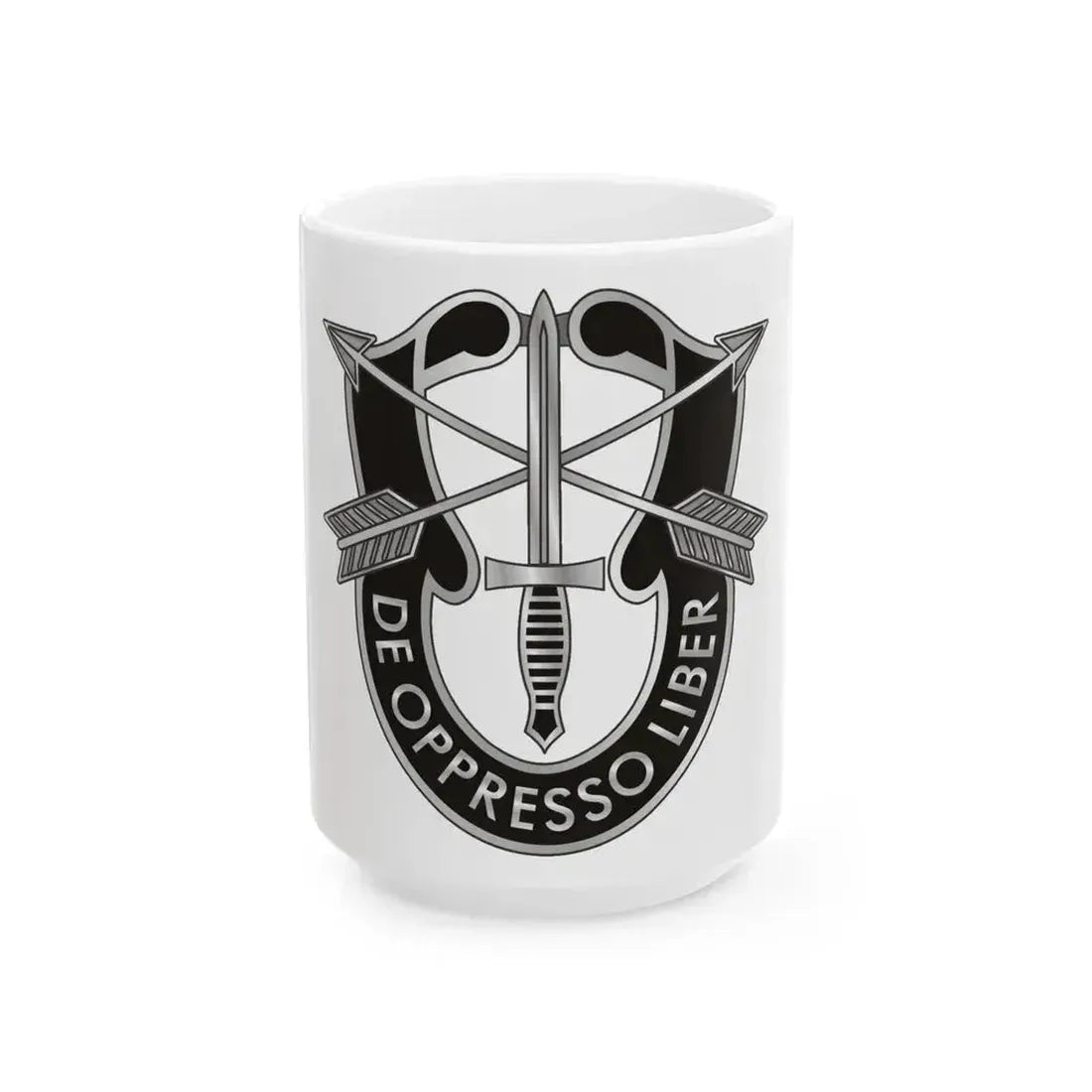 1 Special Forces (U.S. Army) White Coffee Mug 15oz - Go Mug Yourself