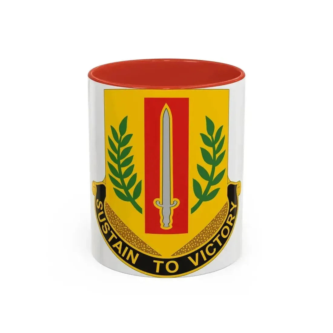 1 Sustainment Brigade 2 (U.S. Army) Accent Coffee Mug 11oz Red - Go Mug Yourself