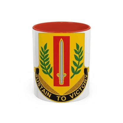 1 Sustainment Brigade 2 (U.S. Army) Accent Coffee Mug 11oz Red - Go Mug Yourself