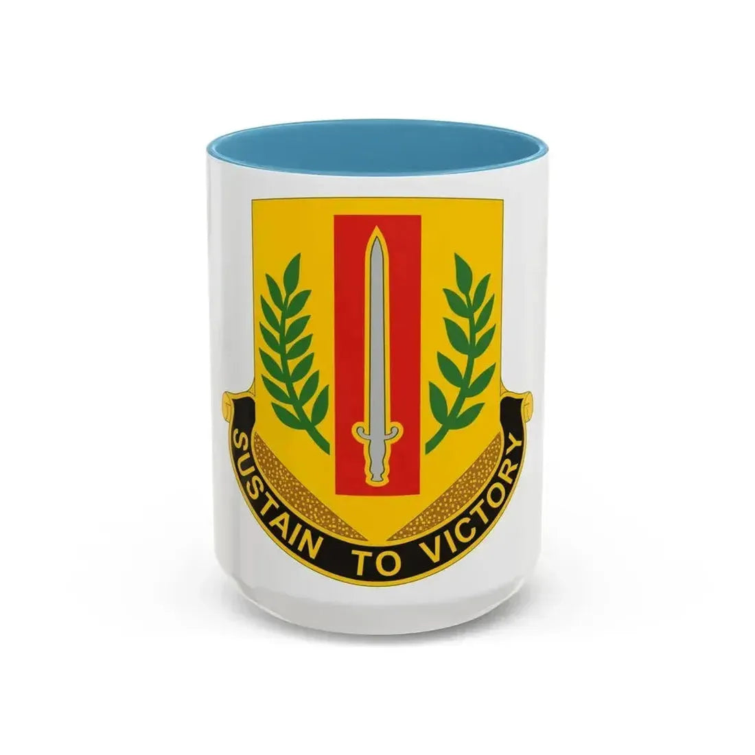 1 Sustainment Brigade 2 (U.S. Army) Accent Coffee Mug 15oz Light Blue - Go Mug Yourself
