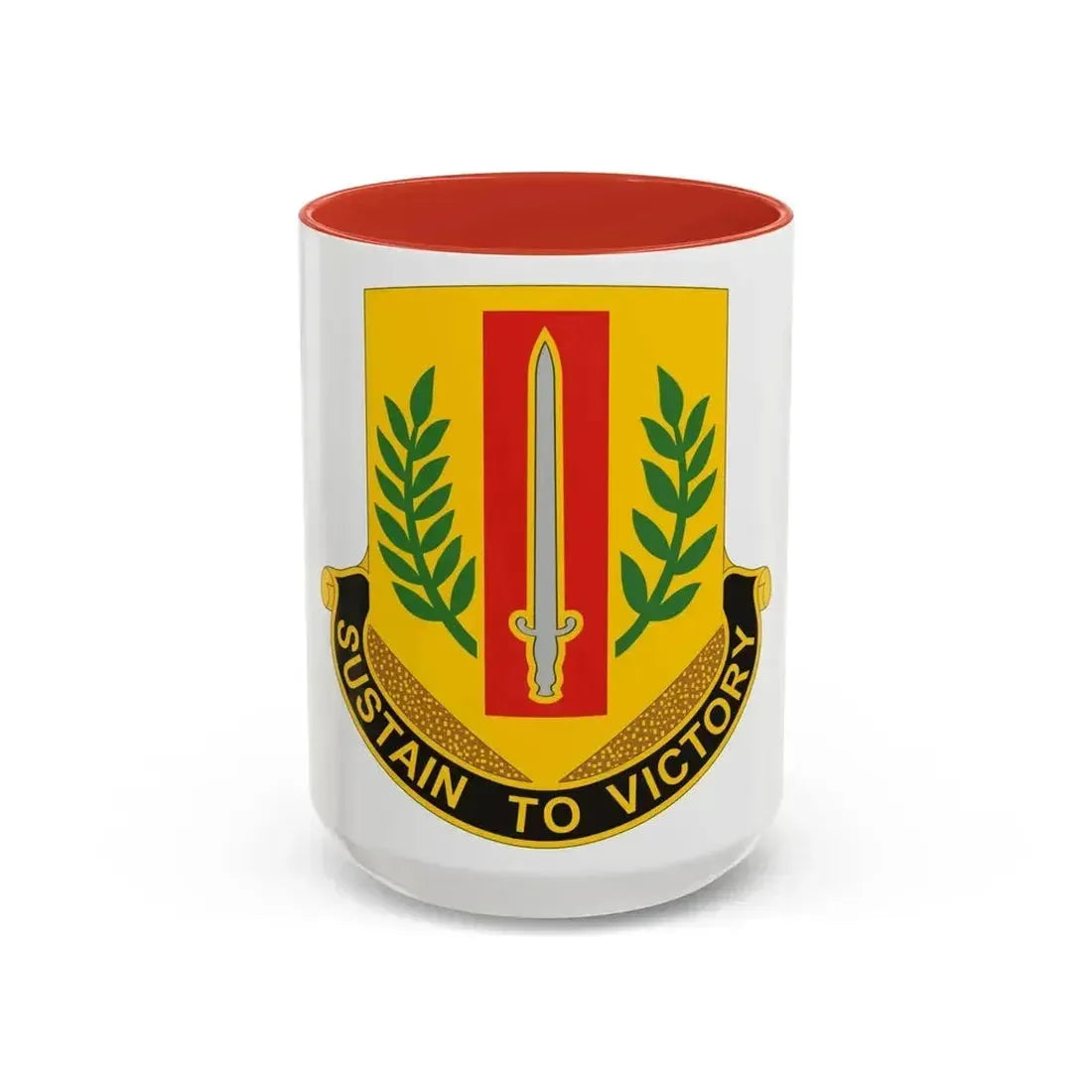 1 Sustainment Brigade 2 (U.S. Army) Accent Coffee Mug 15oz Red - Go Mug Yourself