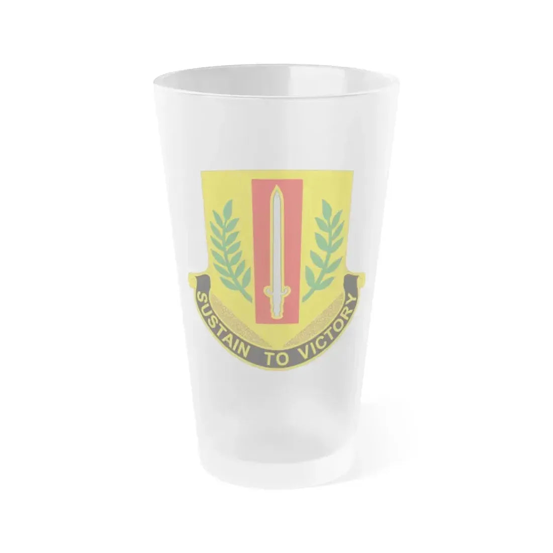 1 Sustainment Brigade 2 (U.S. Army) Frosted Pint Glass 16oz Default Title - Go Mug Yourself