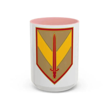 1 Sustainment Brigade 3 (U.S. Army) Accent Coffee Mug 15oz Pink - Go Mug Yourself