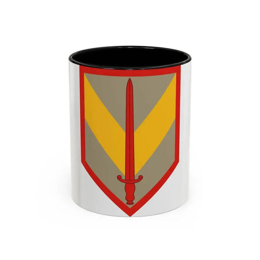 1 Sustainment Brigade (U.S. Army) Accent Coffee Mug 11oz Black - Go Mug Yourself