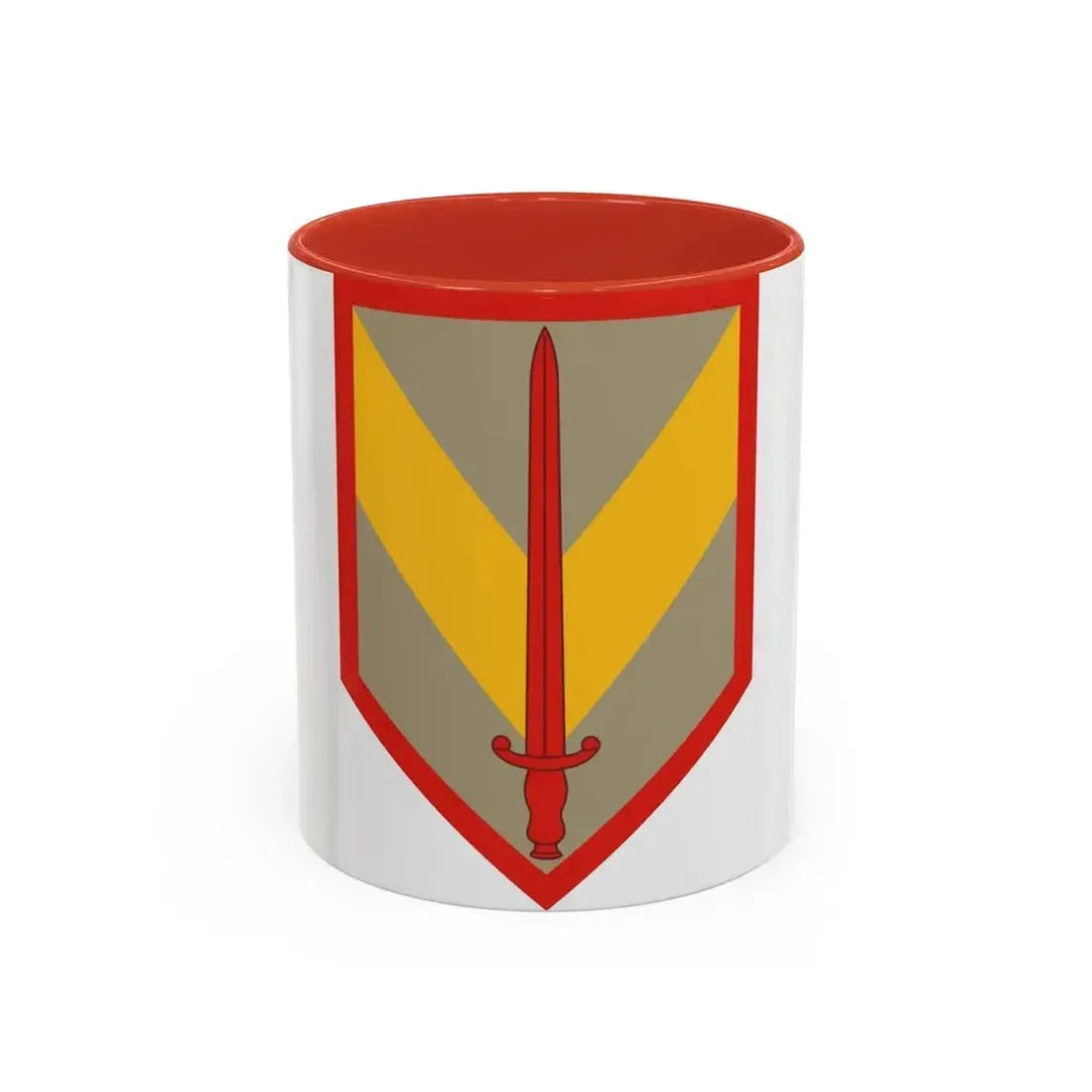 1 Sustainment Brigade (U.S. Army) Accent Coffee Mug 11oz Red - Go Mug Yourself