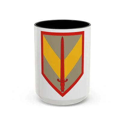 1 Sustainment Brigade (U.S. Army) Accent Coffee Mug 15oz Black - Go Mug Yourself