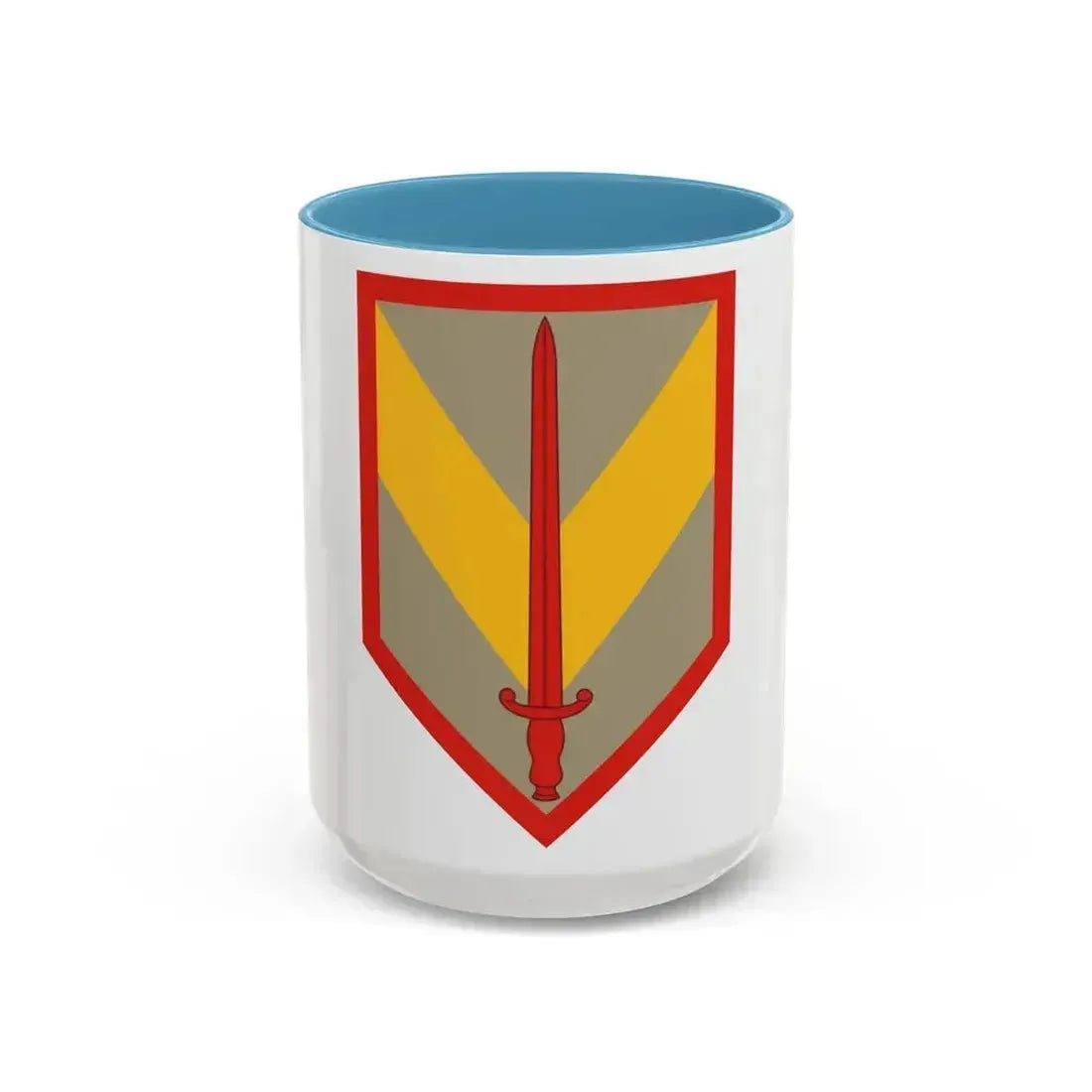1 Sustainment Brigade (U.S. Army) Accent Coffee Mug 15oz Light Blue - Go Mug Yourself