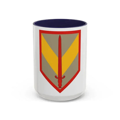 1 Sustainment Brigade (U.S. Army) Accent Coffee Mug 15oz Navy - Go Mug Yourself