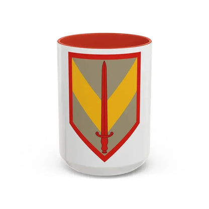 1 Sustainment Brigade (U.S. Army) Accent Coffee Mug 15oz Red - Go Mug Yourself
