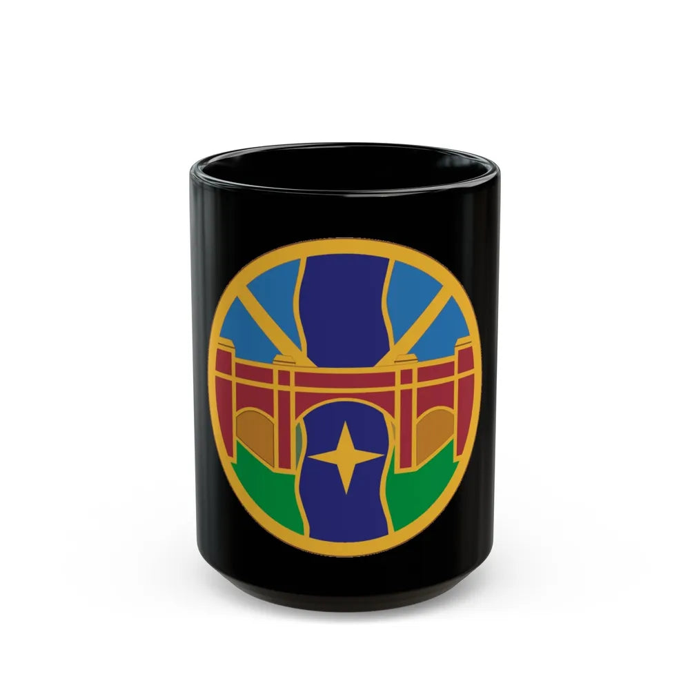 1 Transportation Agency (U.S. Army) Black Coffee Mug-15oz-Go Mug Yourself