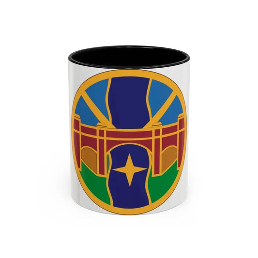 1 Transportation Agency (U.S. Army) Accent Coffee Mug 11oz Black - Go Mug Yourself